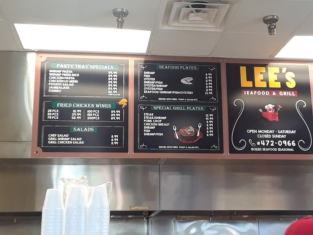 Lee's Seafood & Grill Menu image 3